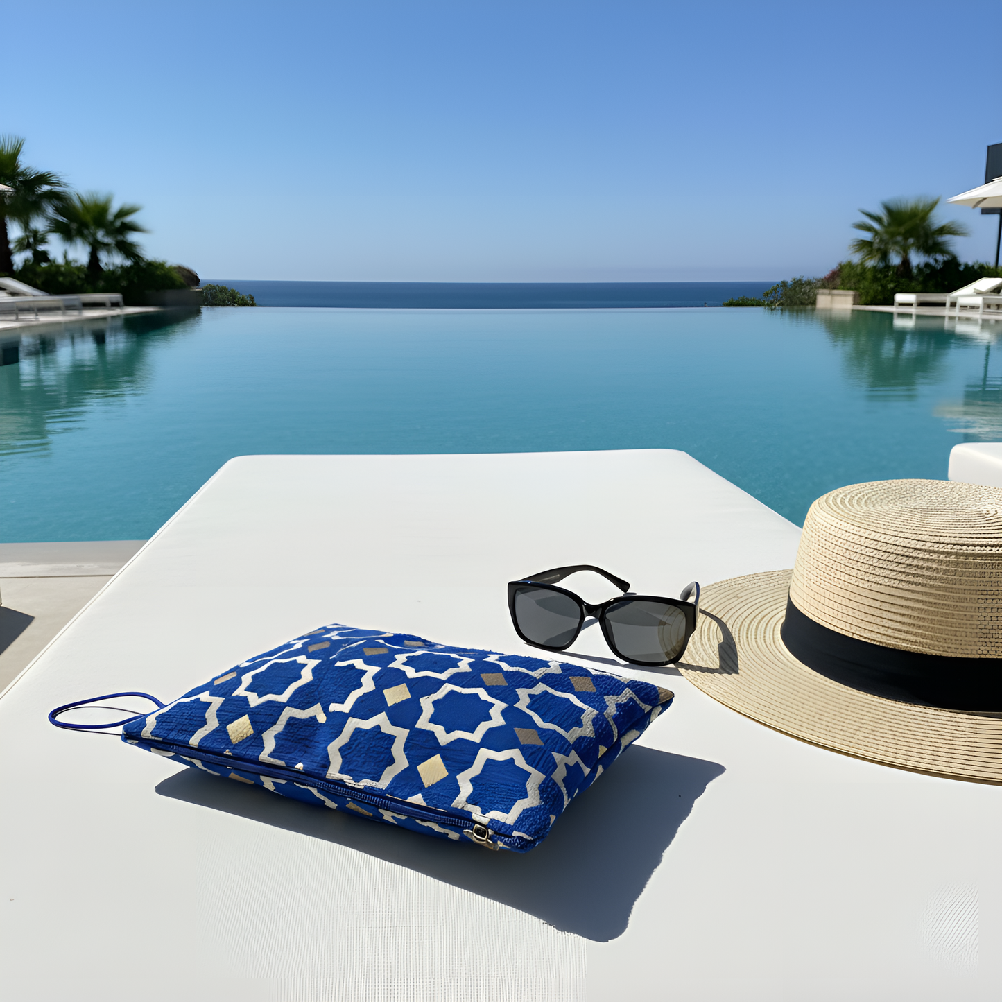 Pochette Laurence - Bleu Roi