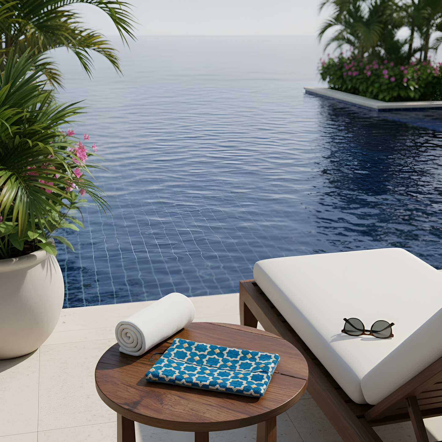 Pochette Laurence - Bleu Bondi