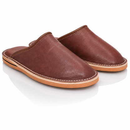 Babouche Cuir Naturel