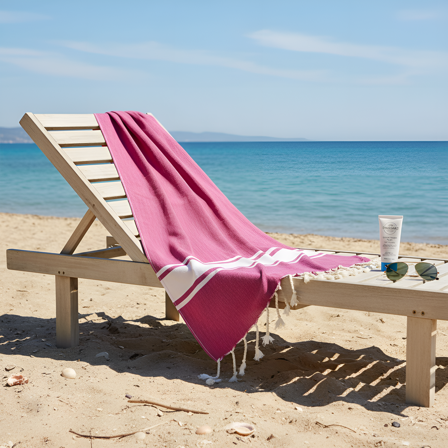 FOUTA-R-ÉPAISSE-BLANCHE-ROSE