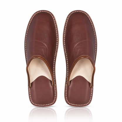 Babouche Cuir Naturel