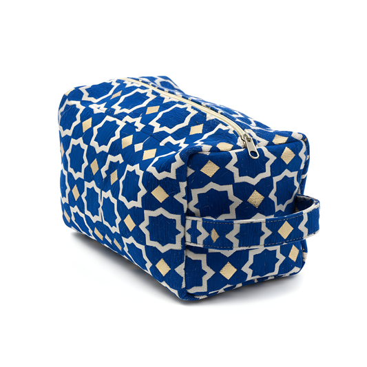 Trousse de toilette Laurence – Large - Bleu Roi