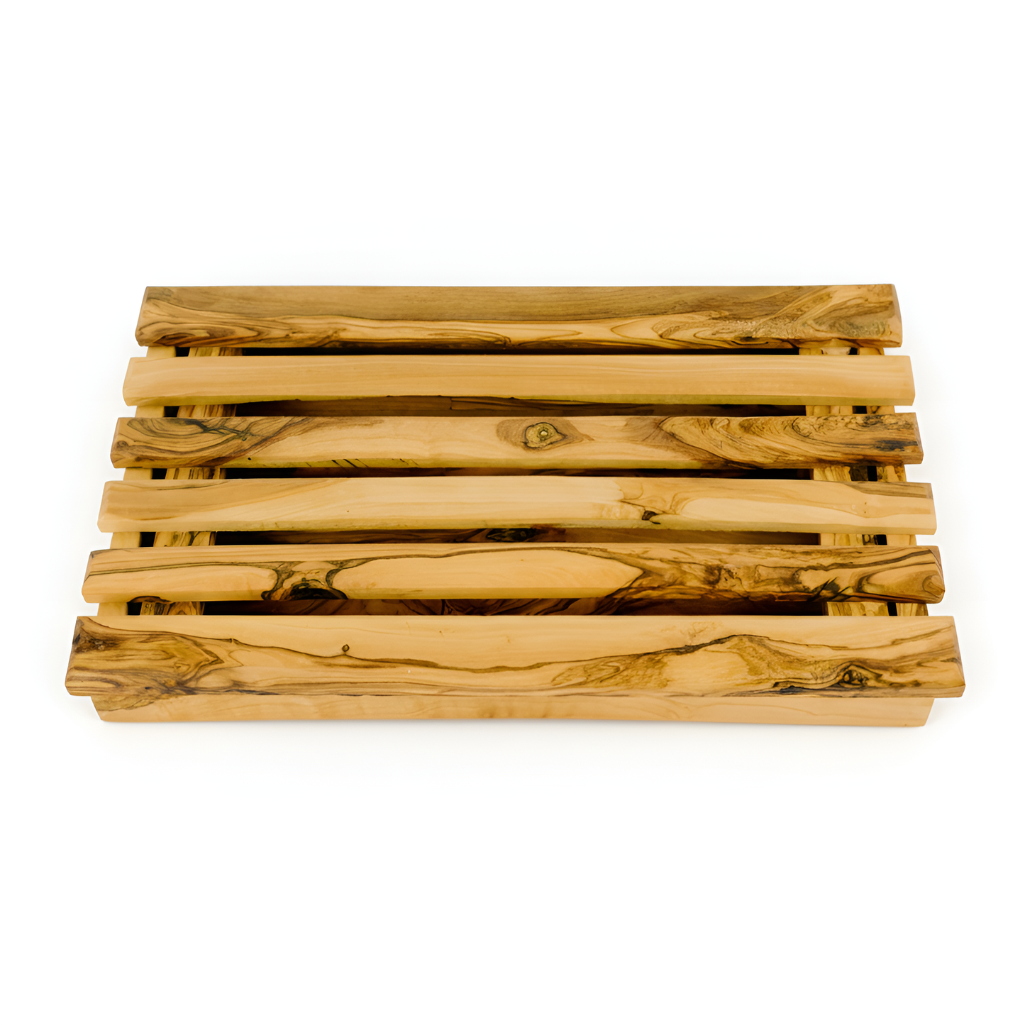 Planche à pain pour trancher du pain - Planche à découper avec ramasse-miettes en bois d'olivier, légère, facile à nettoyer, pratique - Grande planche à pain 32 x 20 x 4 cm