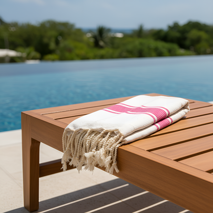 FOUTA-R-ÉPAISSE-ROSE-BLANCHE