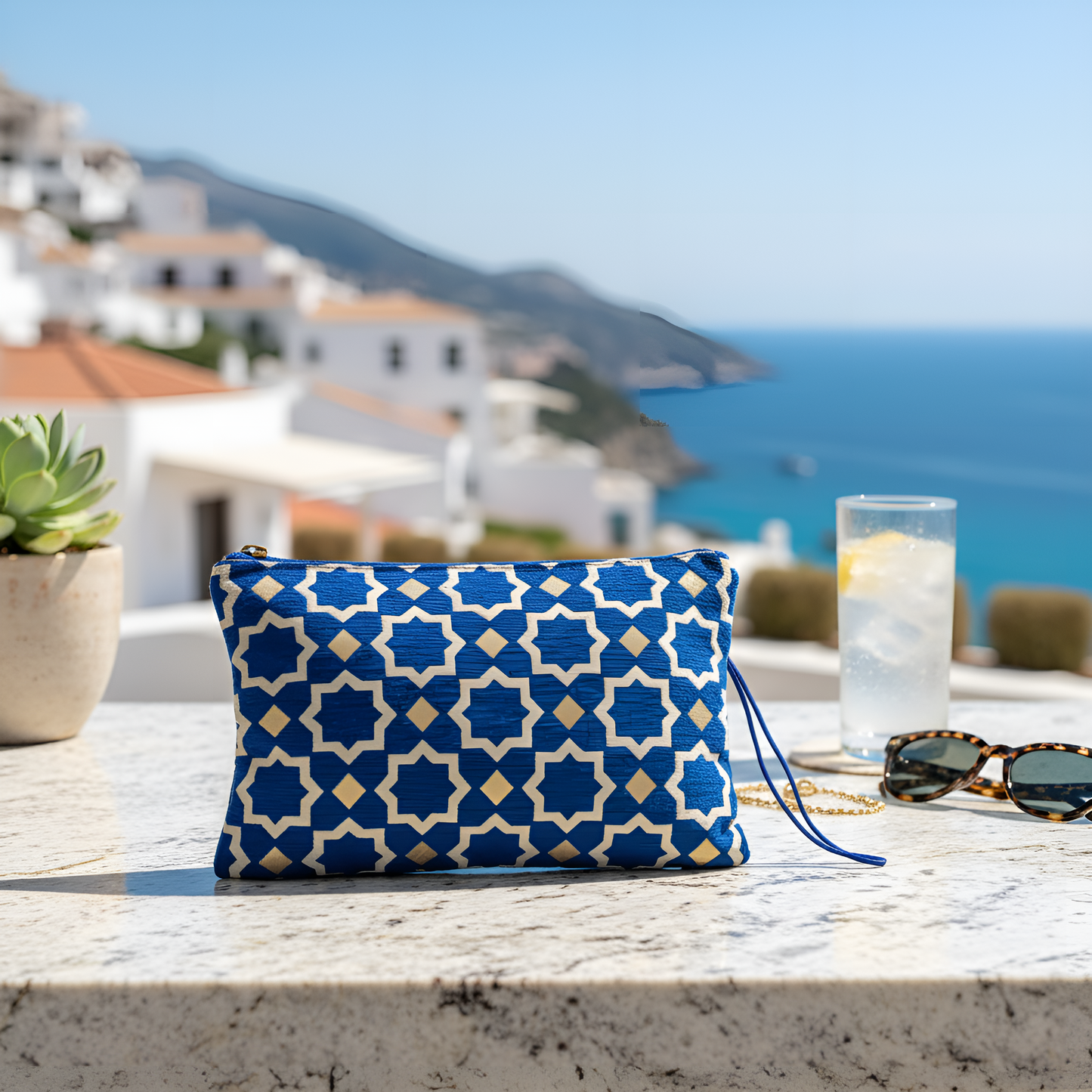 Pochette Laurence - Bleu Roi