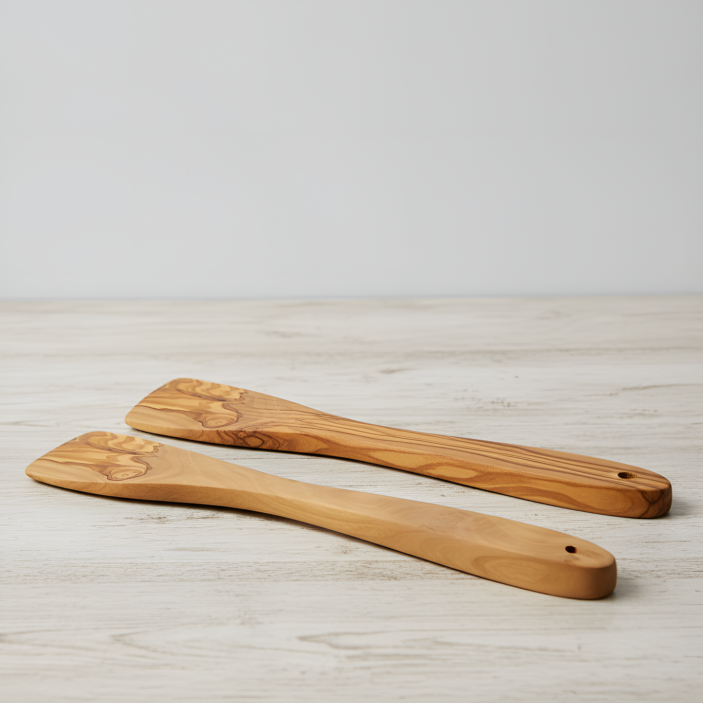 Spatule bois d'olivier - Ustensile de cuisine - Unité ou par lot de 2 - 30 cm