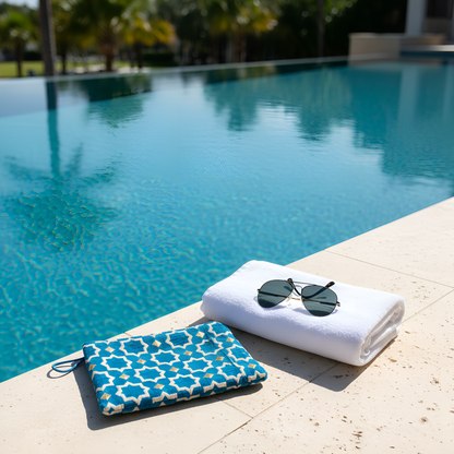 Pochette Laurence - Bleu Bondi