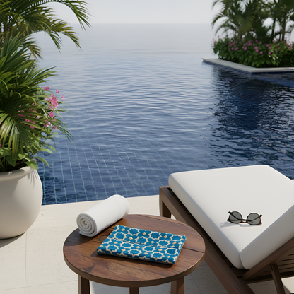 Pochette Laurence - Bleu Bondi