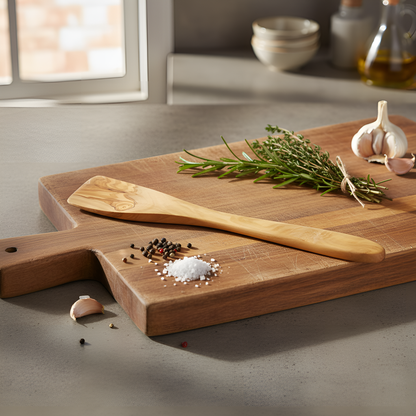 Spatule bois d'olivier - Ustensile de cuisine - Unité ou par lot de 2 - 30 cm