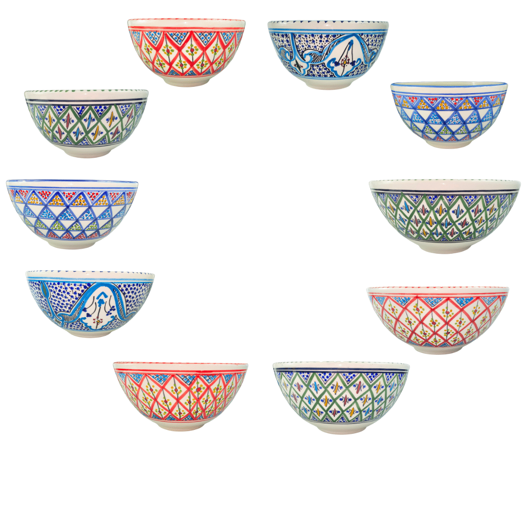 Large ceramic salad bowl - Arabesque - Available in different sizes