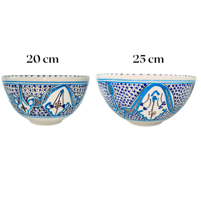 Grand saladier en céramique - Méditerranée Turquoise - Disponible en différentes tailles