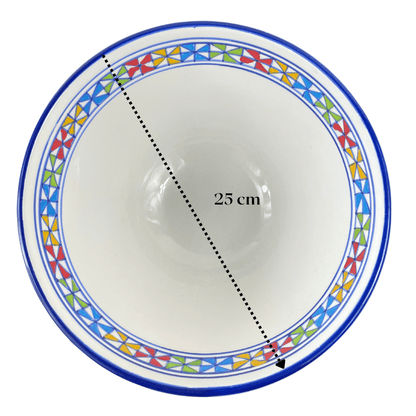 Grand saladier en céramique - Arabesque - Disponible en différentes tailles
