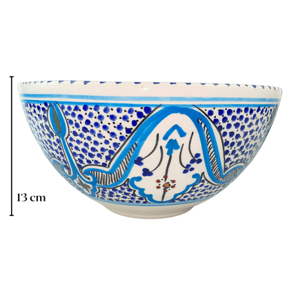 Large ceramic salad bowl - Mediterranean Turquoise - Available in different sizes