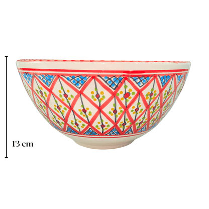 Large ceramic salad bowl - Red Chabka - Available in different sizes