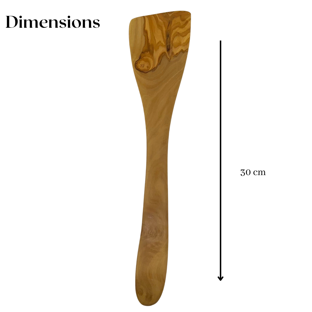 Spatule bois d'olivier - Ustensile de cuisine - Unité ou par lot de 2 - 30 cm