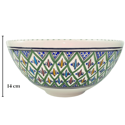 Large ceramic salad bowl - Jileni Green - Available in different sizes