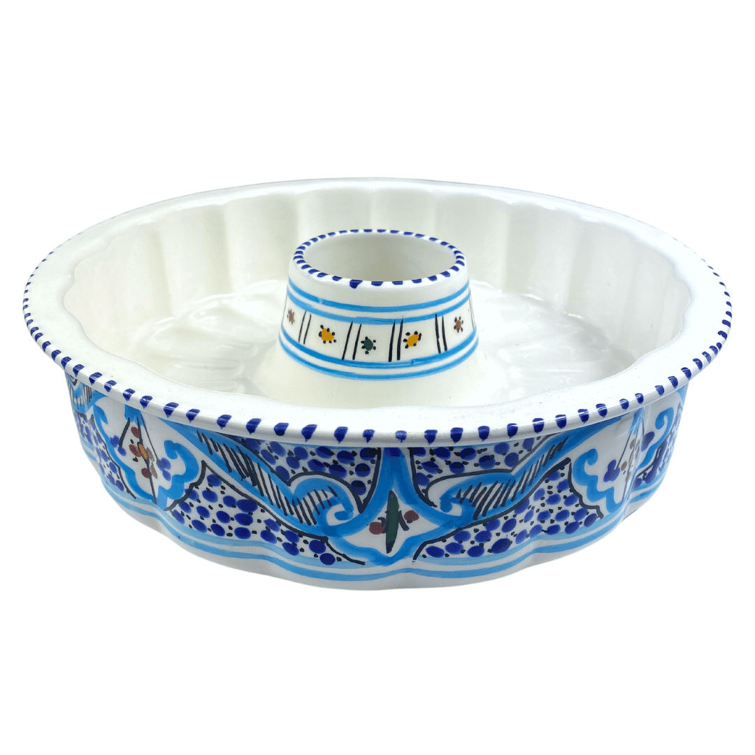 Square or round ceramic oven dish - Mediterranean Turquoise - Different models.