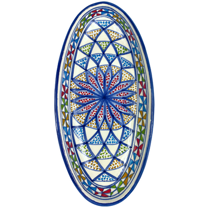 Handcrafted Ceramic Serving Dish - Arabesque - Oval - Available in Various Sizes
