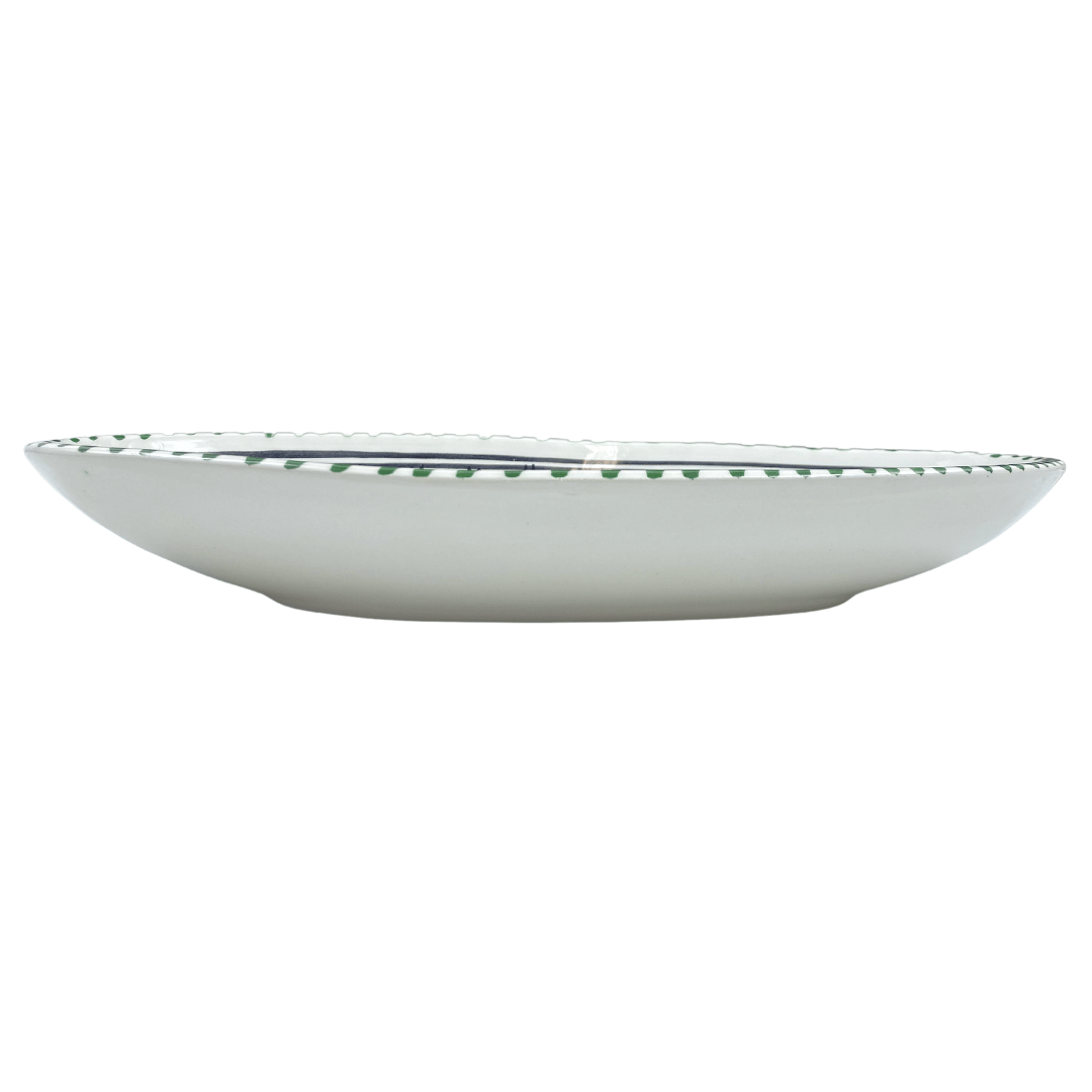 Handcrafted Ceramic Serving Dish - Mediterranean Turquoise - Oval - Available in Various Sizes