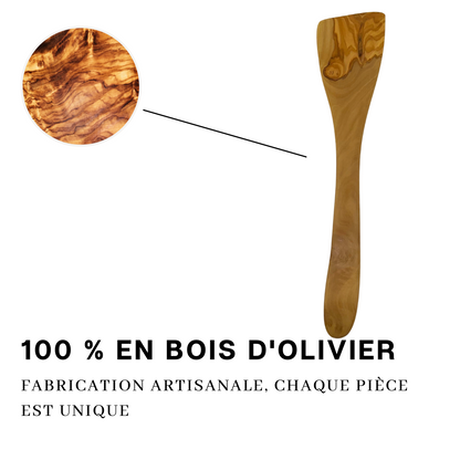 Spatule bois d'olivier - Ustensile de cuisine - Unité ou par lot de 2 - 30 cm